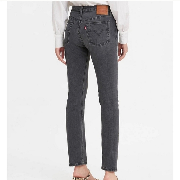 Levi's 501 High Rise Skinny Jean Gray - Picture 9 of 12